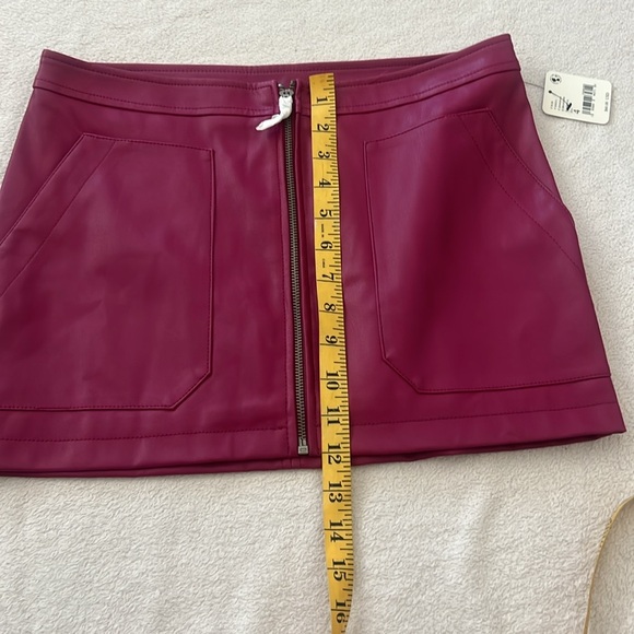 Free People Women's Purple Mini Skirt Size 4 - Picture 4 of 7